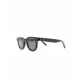 Retrosuperfuture polished-effect round-frame sunglasses - Black