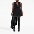 Alexander McQueen asymmetric zip-slash miniskirt - Black