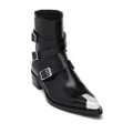 Alexander McQueen Punk Triple Strap 40mm boots - Black