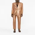 TOM FORD iridescent-sable single-breasted blazer - Pink