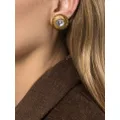 CHANEL Pre-Owned 1980s glass bead clip-on earrings - Gold