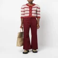 Marni striped button-up cardigan - Red