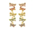 Oscar de la Renta Butterfly crystal chandelier earrings - Gold
