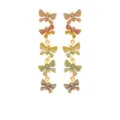 Oscar de la Renta Butterfly crystal chandelier earrings - Gold
