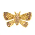Oscar de la Renta small Butterfly crystal earrings - Gold