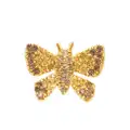 Oscar de la Renta small Butterfly crystal earrings - Gold