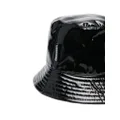 Moschino patent bucket hat - Black