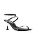 Karl Lagerfeld rhinestone-embellished leather sandals - Black