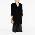 Stella McCartney double-breasted wool coat - Black