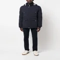 Brunello Cucinelli feather-down hooded jacket - Blue