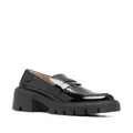 Stuart Weitzman Soho patent-leather loafers - Black