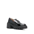 Stuart Weitzman Soho patent-leather loafers - Black