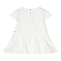 Philipp Plein Junior teddy bear-motif dress - White