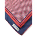 Balmain monogram-pattern silk scarf - Red