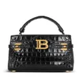 Balmain B-Buzz 22 crocodile-embossed tote bag - Black