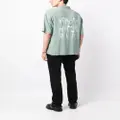 izzue embroidered-logo short-sleeve shirt - Green