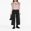 Herno cropped down gilet - Purple