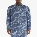 ETRO graphic-print cotton shirt - Blue