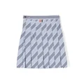 Thom Browne Kids striped pleated skirt - Grey
