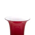 Venini two-tone glass vase - Red