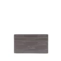 Balenciaga debossed-monogram leather cardholder - Grey