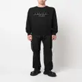 Balmain logo-print crew-neck sweatshirt - Black