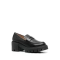 Stuart Weitzman chunky-sole leather loafers - Black