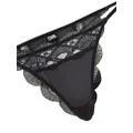 Karl Lagerfeld logo-embroidered lace Brazilian briefs - Black