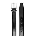 Dell'oglio square-buckle patent-leather belt - Black