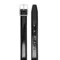 Dell'oglio rectangle-buckle patent-leather belt - Black