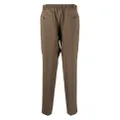 Dell'oglio wool tapered trousers - Brown