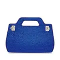 Ferragamo Wanda crystal-embellished mini bag - Blue