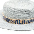 Borsalino Crochet Panama straw hat - Blue