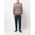 Paul Smith virgin-wool striped jumper - Brown