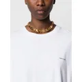 Balenciaga logo-lettering choker necklace - Gold