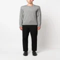 Thom Browne logo-patch wool sweatshirt - Grey