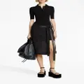 Proenza Schouler knitted short-sleeved polo top - Black