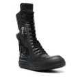 Rick Owens Cargo Basket leather boots - Black