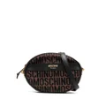 Moschino monogram-print crossbody bag - Brown