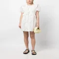 b+ab ruffled short dress - White