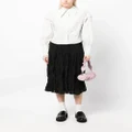 b+ab pleated long skirt - Black