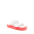 Tory Burch jelly-sole slip-on sandals - White