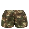 Moschino abstract-print swim shorts - Green