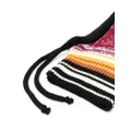 Marni striped ribbed-knit balaclava - Red