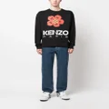 Kenzo Poppy cotton sweatshirt - Black
