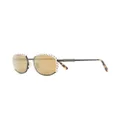 Philipp Plein square frames sunglasses - Gold