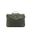 Longchamp small Le Pliage Green briefcase