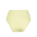 Nanushka textured high-waisted bikini bottoms - Yellow
