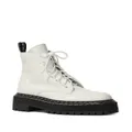 Proenza Schouler Combat leather boots - White