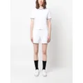 Thom Browne logo-patch sweat shorts - White